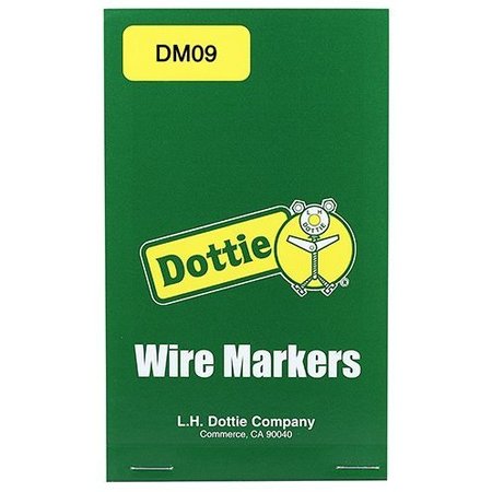 L.H. DOTTIE L.H. Dottie Vinyl Cloth Wire Marker Book (0-9) DM09